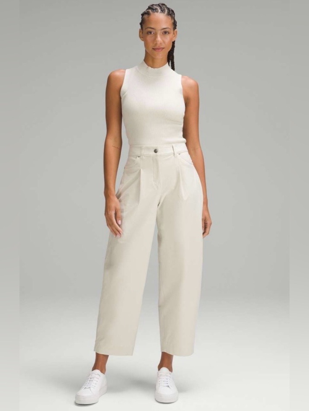 Lululemon City Sleek Barrel Pant cream bone